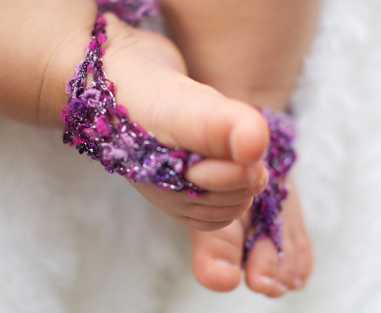 Baby Barefoot Sandals. Girl stylish foot wear for those tiny earth bound toes.