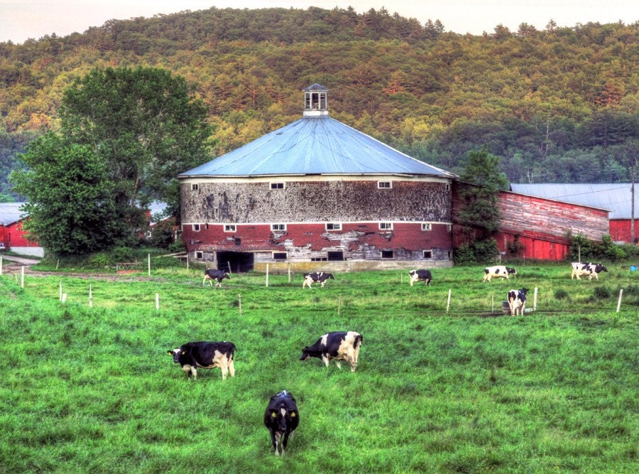 The Round Barn 8 x 12 print