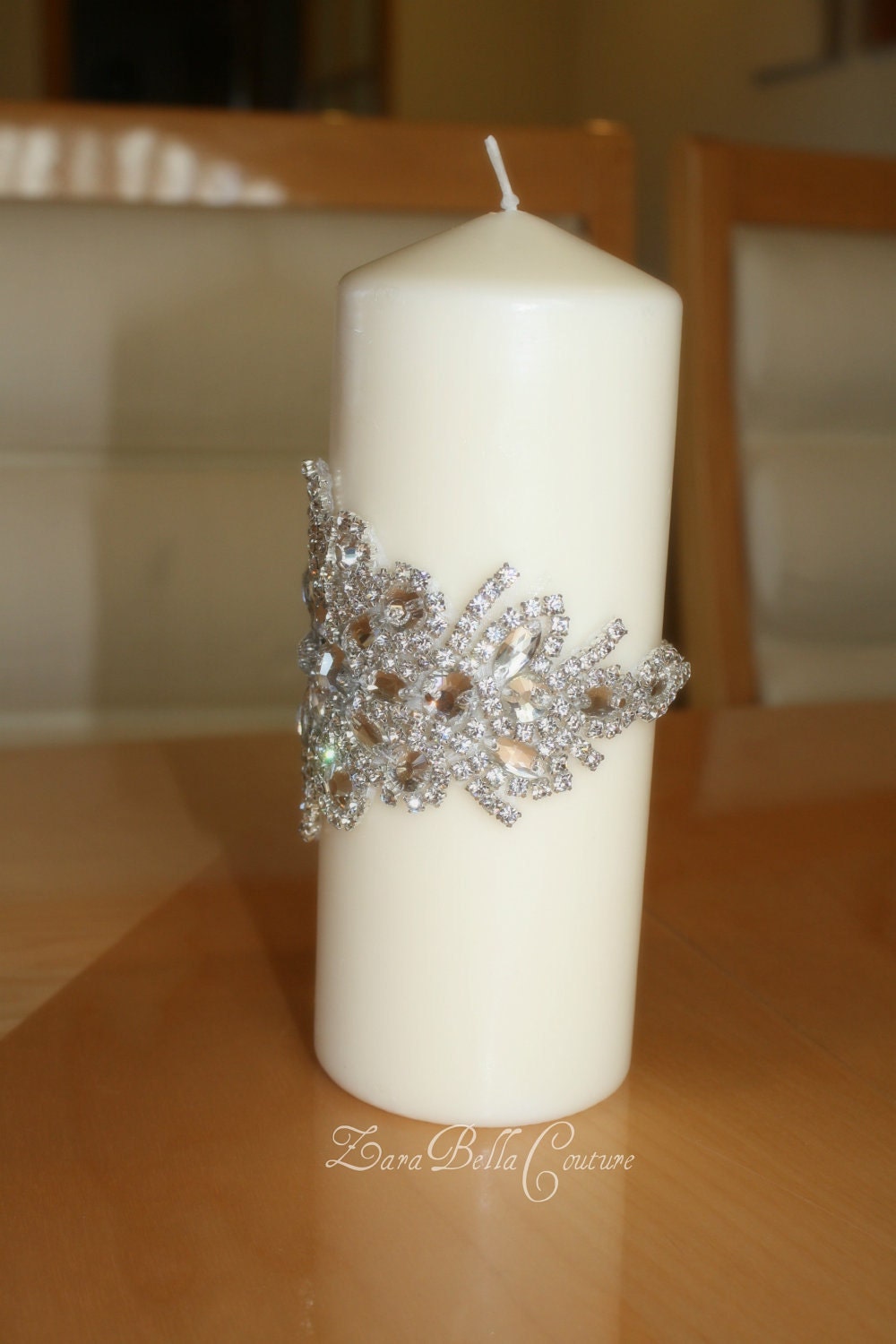 Crystal Pilar Candle, wedding, unity candle