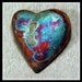 OOAK Raku -HEART 9-
