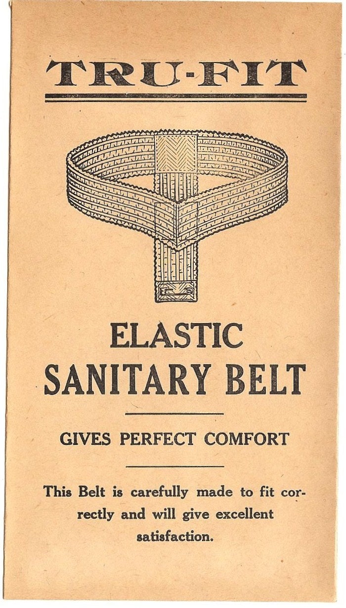 Sanitary Elastic Belt circa 1900 Female Hygiene by HelenLaRuse