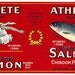 Athlete Salmon Can Label