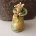 Art Sculpture Animal Coyote Totem Sage Sand Cloak Citrine Bronzed Mica