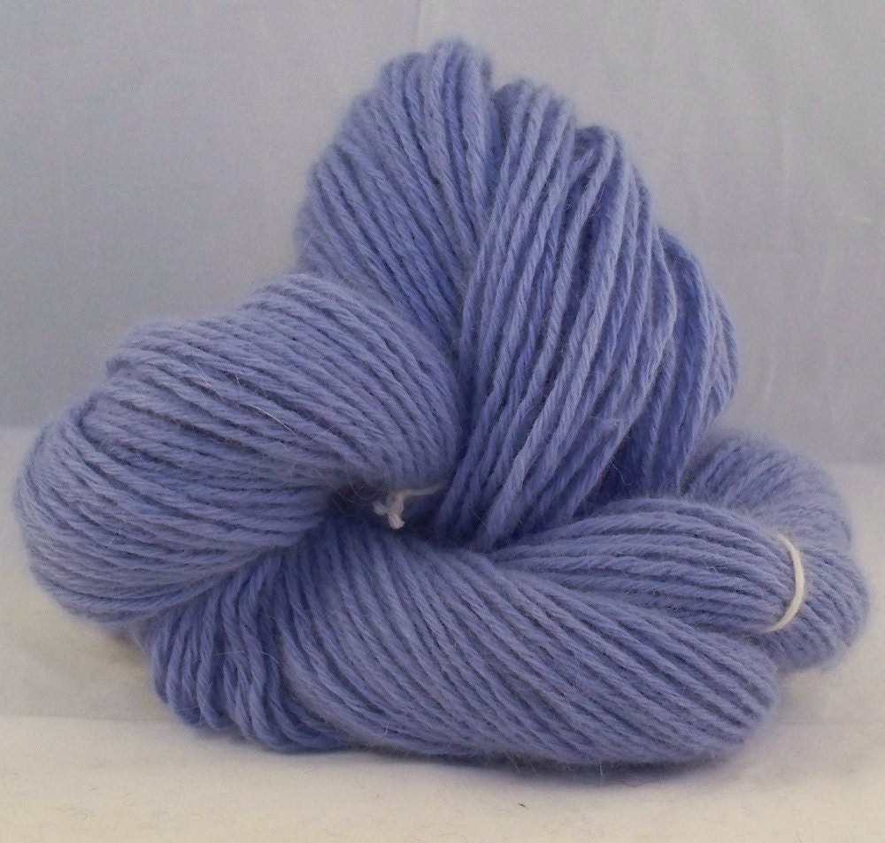 Angora Yarn, Lavender reclaimed angora sweater yarn 400 yards