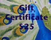 Gift Certificate, baby art, baby gift, wall art