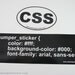 CSS Web Designer Bumper Sticker Set. Two Stickers - Euro Sticker and Style Sheet.