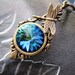 SALE 12 DOLLAR Citrine Swarovski Crystal Brass Dragonfly Necklace