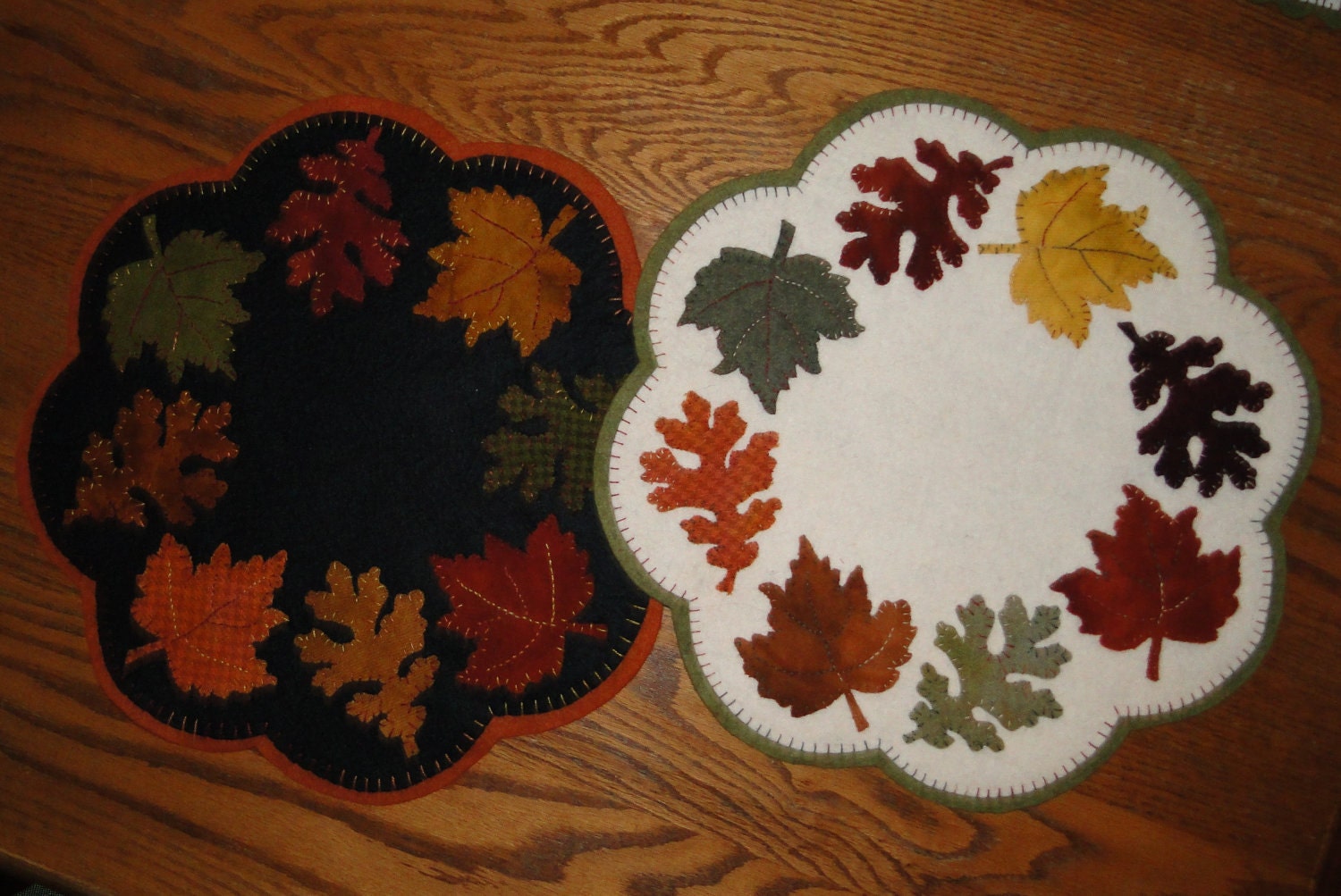 Autumn Leaves Penny Rug Pattern By Yogybooboo On Etsy