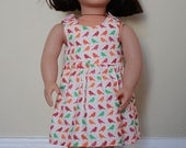 PDF Sewing Pattern - 18 inch doll Little Birdie Dress