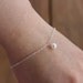 Pearl bracelet, sterling silver, bridesmaid gifts, flower girl bracelet, white pearl jewelry, wedding jewelry, mothers day gifts, friendship