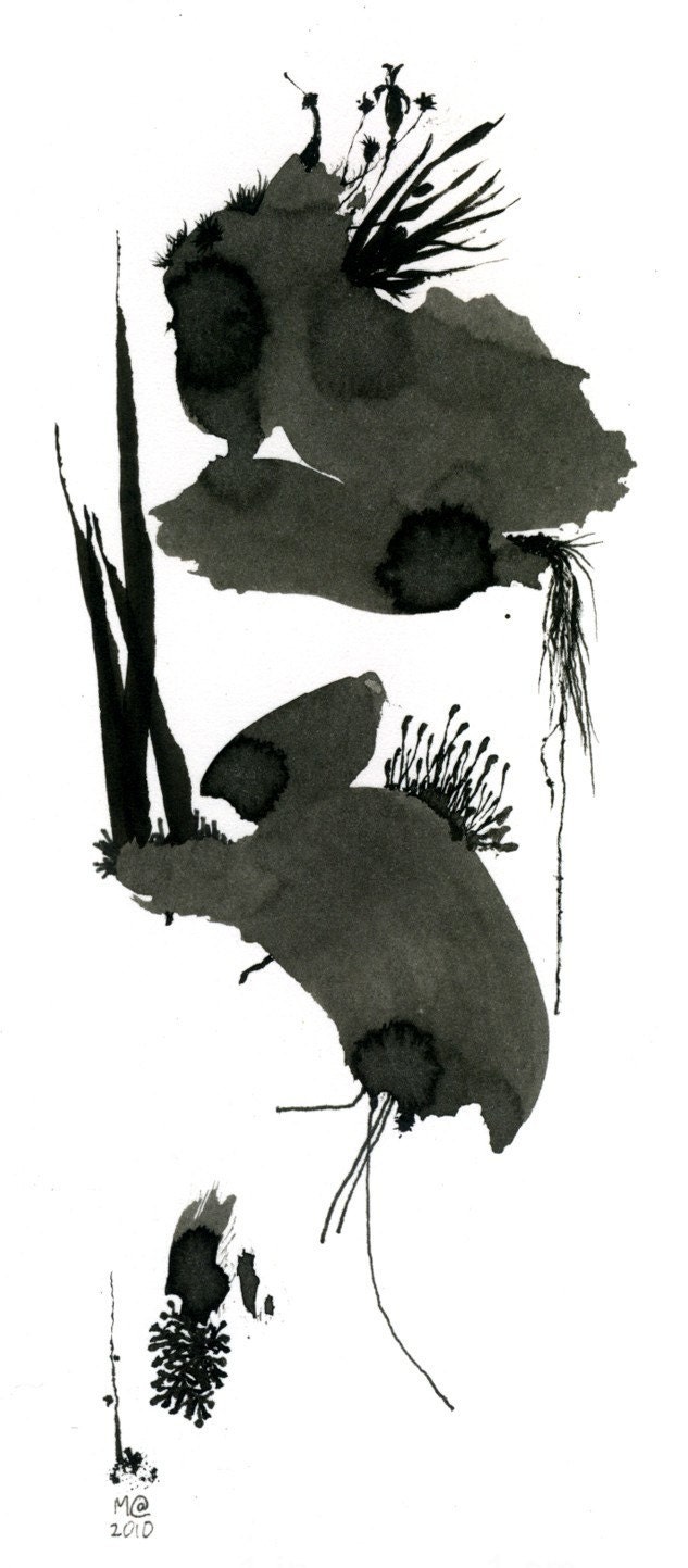 Life Forms - Original ink drawing