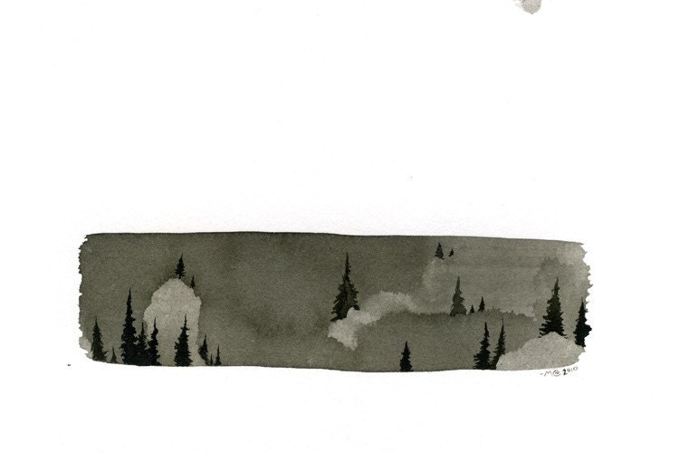 Schwarzwald - Original ink drawing