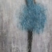 Figurative Painting   dancer woman textured   Anything 12 x 24  Swalla Studio