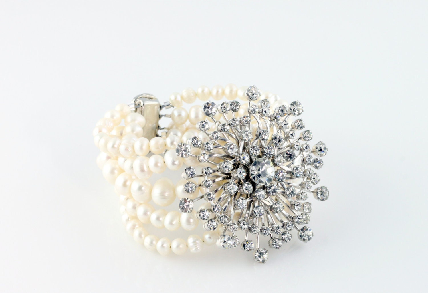 Constance Vintage Brooch Bracelet - As Seen On Style'N