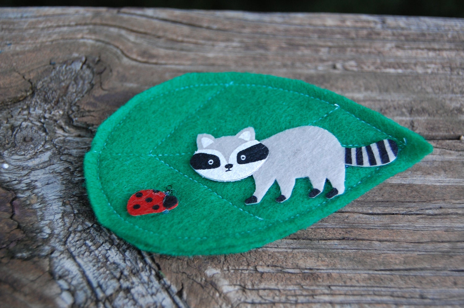 Woodland Creatures Raccoon Clip