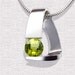 Peridot Necklace - August Birthstone - Argentium Silver - Statement Jewelry - Eco-Friendly - Designer Jewelry - 3422