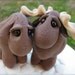 READY to SHIP wedding cake topper Moose Love