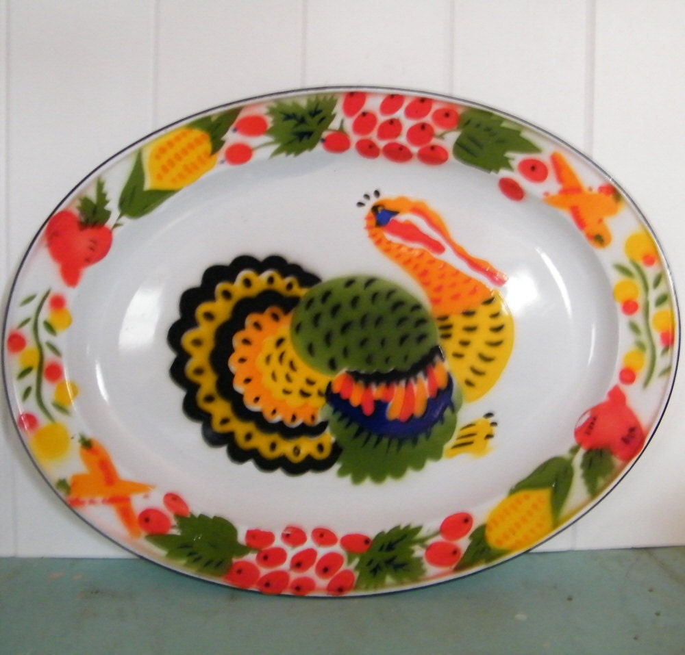 Enamelware Turkey Platter Perfect for your Holiday Table