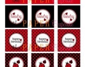 Printable Party Toppers - Little Miss Ladybug Theme - DIY Printables from The Paper Cupcake Il_170x135
