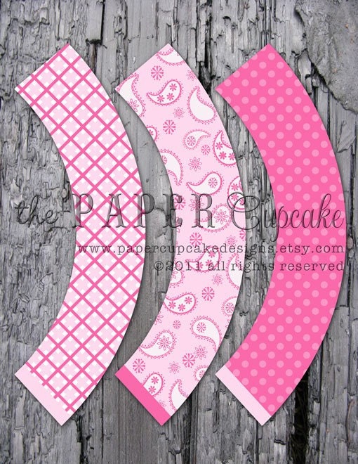 Printable Cupcake Wrappers - Giddy Up Lil' Cowgirl Collection - DIY Printables by The Paper Cupcake Il_170x135