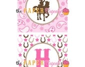 Printable Happy Birthday Banner - Giddy Up Lil Cowgirl Theme - DIY Printables by The Paper Cupcake Il_170x135