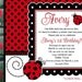 Printable Invitation Design - Little Miss Ladybug Collection - DIY Printables by The Paper Cupcake
