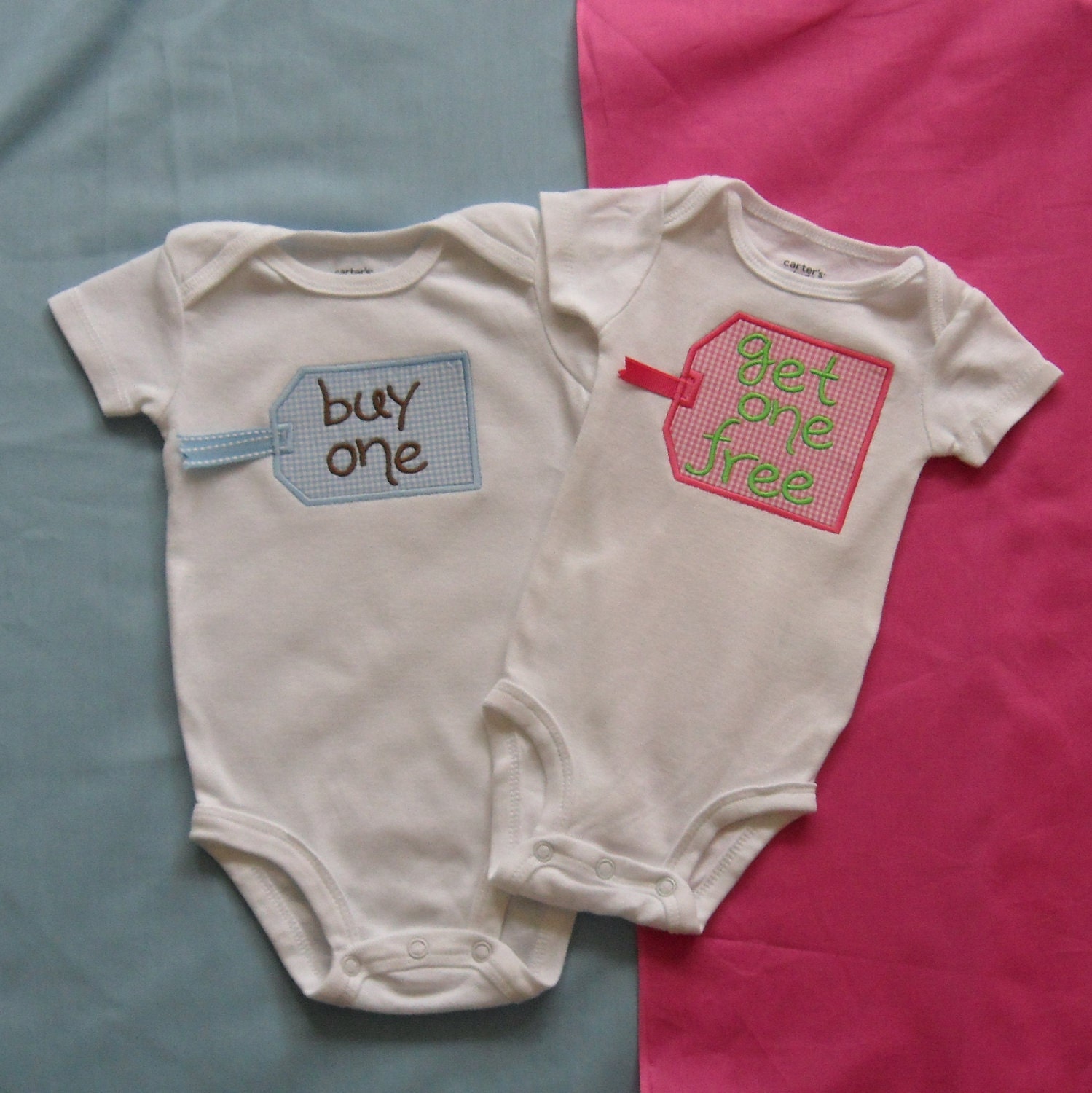 Twin Baby Boy Onesies, Buy One Get One Free