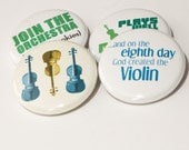 Violin and Orchestra 1 inch buttons or magnets - set of four