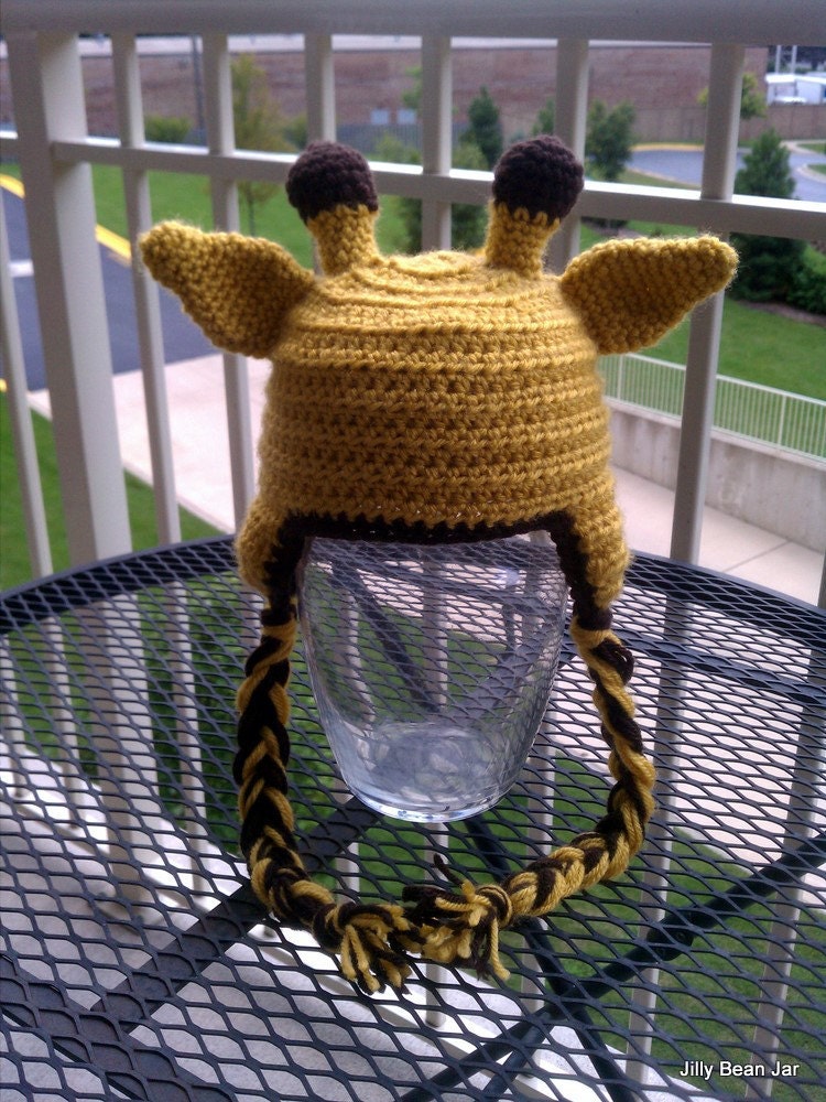 Crochet giraffe hat - baby toddler child and adult sizes available