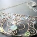 Goddess Necklace- Sterling SIlver, chalcedony, and Czech glass