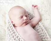 Beige crochet baby bowl cocoon for baby - photo prop Photography Prop Newborn Cocoon Newborn Baby Cocoon Pea Pod Bowl
