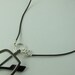 Readers Keeper LoopM, Sunglasses Holder, All Sterling Silver on Greek Leather Cord Brown 24 in.