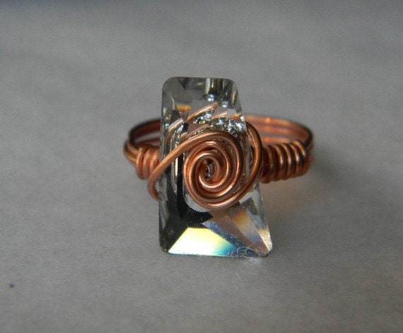 Swarovski Clear Crystal Trapazee Ring
