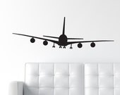Airplane Decal - Jumbo Jet Decal - Airplane Wall Decal - Jet Wall Decal - Large