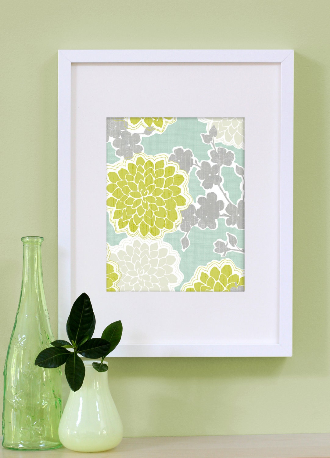 Graphic Illustration Print Loving Blossoms