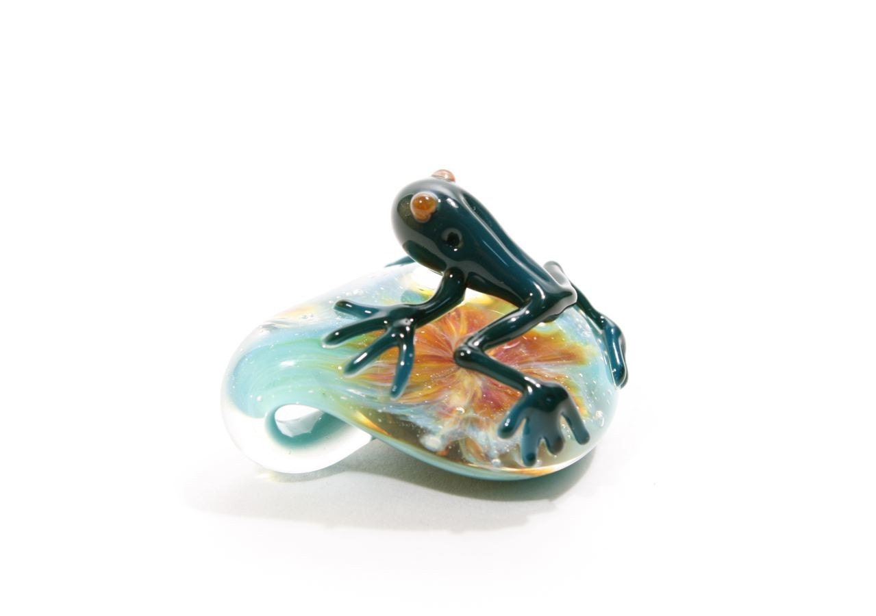 Tie-Dye Frog Pendant