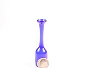 Skinny Blue Miniature Vase