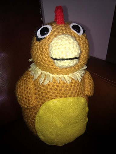 Chica Chicken Inspired Crochet Doll