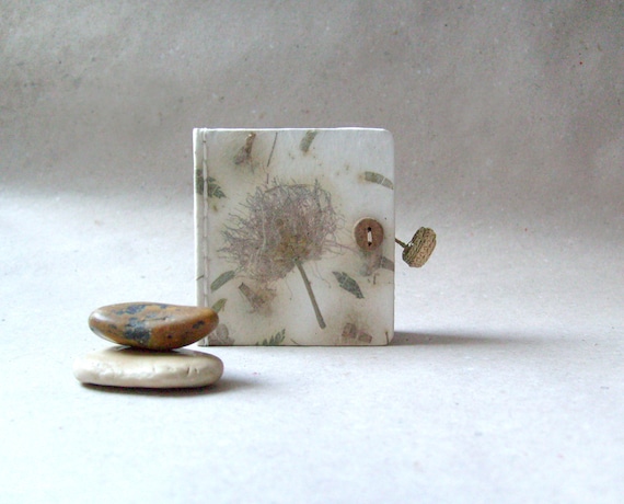 Mini Handmade journal - Handmade paper OOAK
