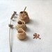 Miniature elf's baskets ,set of three, kitchen decor