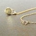 Gold Rainbow Moonstone Necklace