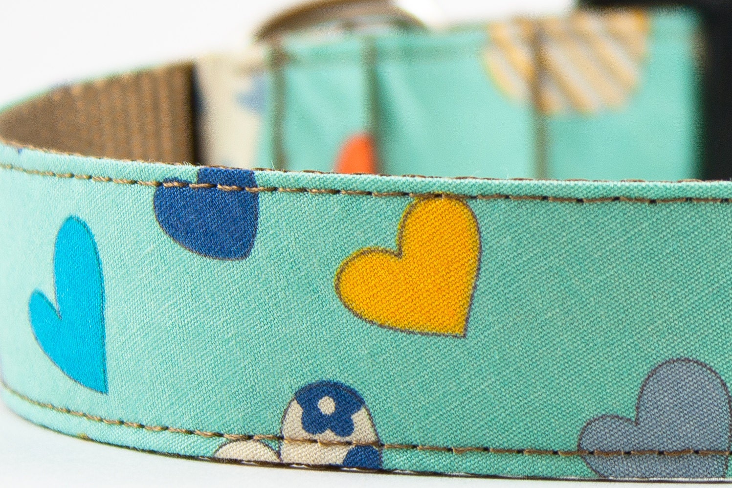 I Heart Retro Dog Collar
