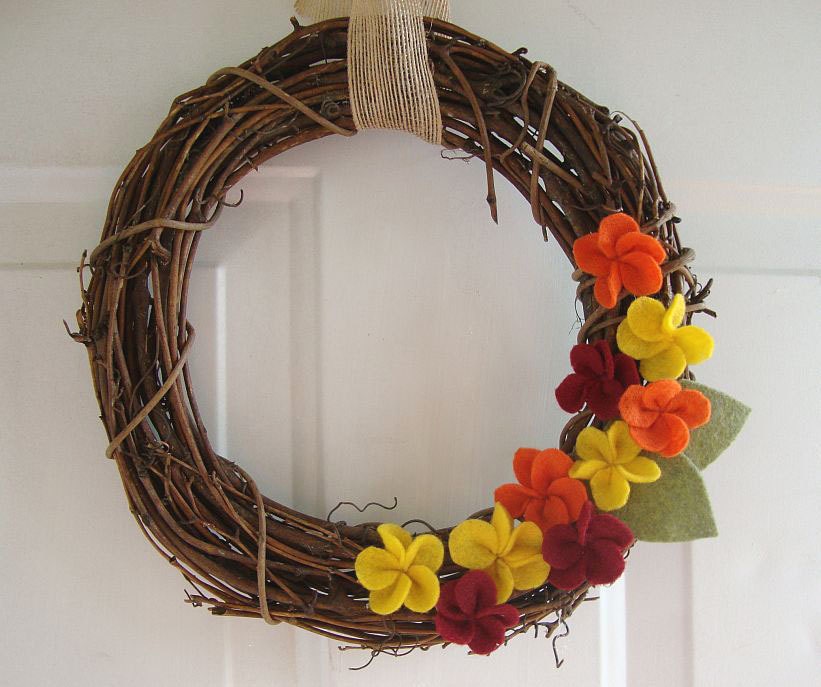 Grape Vine Wreath Seasonal Citrus 14"