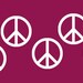 Vinyl Wall Art sticker decals 30 - 2 inch PEACE SIGNS Vinyl Wall Decal Sticker Wall Decor Appliques