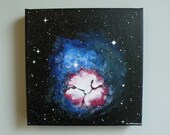 Trifid Nebula outer space painting