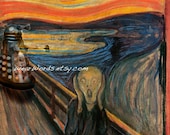 Doctor Who Dalek Parody Print Edvard Munch Scream Art Large POSTER