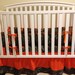 Camo 4 piece set made with Mossy Oak fabric and Orange minky dot baby Crib Bedding Set with and FREE Monograms