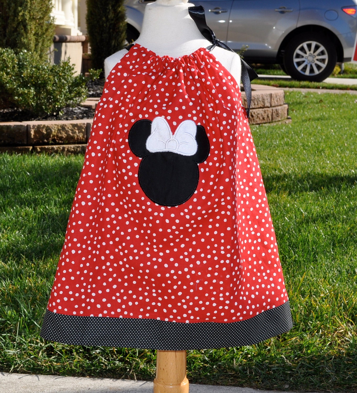 Red Mouse Polka Dot Pillowcase Dress