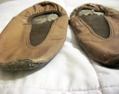 Vintage kids tan jazz shoes