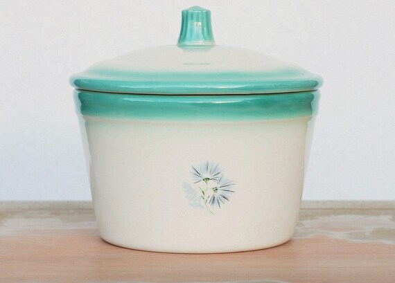 Vintage Ceramic Butter Tub Holder by retroradar on Etsy
